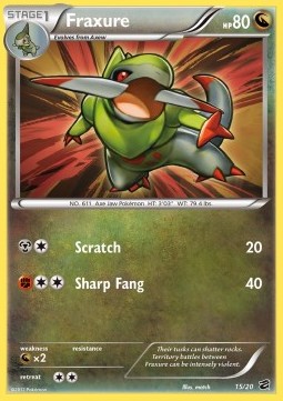 Fraxure Pokemon Dragon Vault #15/20