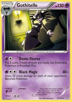 Gothitelle Pokemon Dragons Exalted #57/124