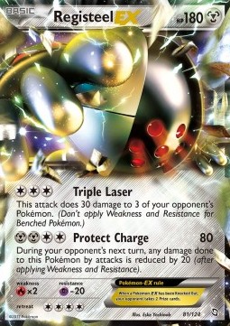 Registeel EX Pokemon Dragons Exalted #81/124