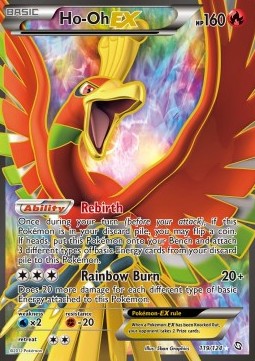Ho-Oh EX Pokemon Dragons Exalted #119/124