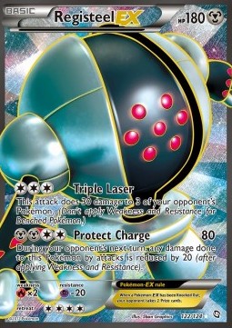 Registeel EX Pokemon Dragons Exalted #122/124