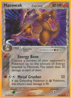 Marowak Pokemon Delta Species #10/113