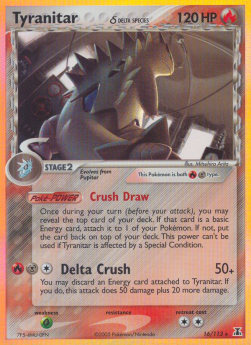 Tyranitar [Reverse Holo] Pokemon Delta Species #16/113