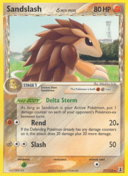 Sandslash Pokemon Delta Species #27/113