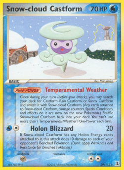 Snow-cloud Castform [Reverse Holo] Pokemon Delta Species #29/113