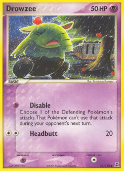 Drowzee Pokemon Delta Species #67/113