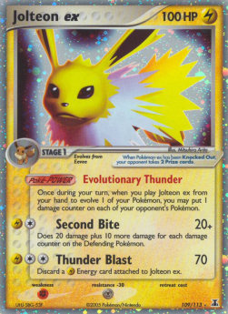 Jolteon EX Pokemon Delta Species #109/113