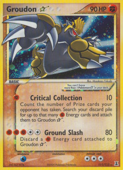 Groudon [Gold Star] Pokemon Delta Species #111/113