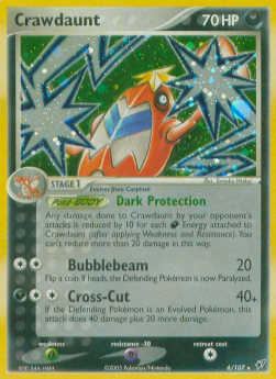 Crawdaunt [Reverse Holo] Pokemon Deoxys #6/107