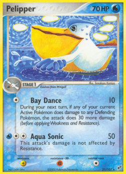 Pelipper [Reverse Holo] Pokemon Deoxys #21/107