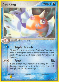Seaking [Reverse Holo] Pokemon Deoxys #24/107