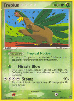 Tropius Pokemon Deoxys #27/107