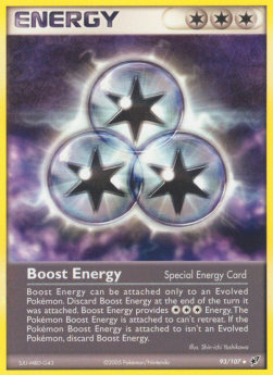 Boost Energy [Reverse Holo] Pokemon Deoxys #93/107