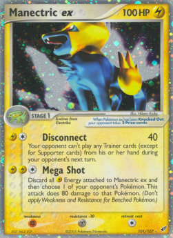 Manectric EX Pokemon Deoxys #101/107