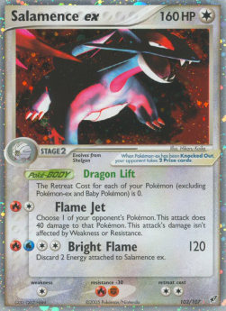Salamence EX Pokemon Deoxys #103/107