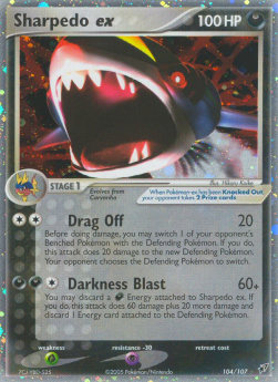 Sharpedo EX Pokemon Deoxys #104/107
