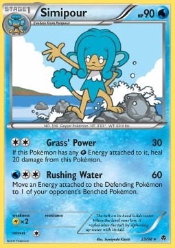 Simipour [Reverse Holo] Pokemon Emerging Powers #23/98