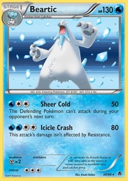 Beartic [Cracked Ice] Pokemon Emerging Powers #30/98