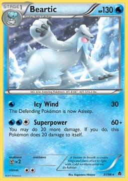 Beartic Pokemon Emerging Powers #31/98