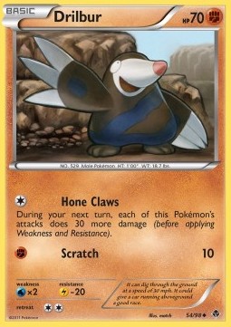 Drilbur [Reverse Holo] Pokemon Emerging Powers #54/98