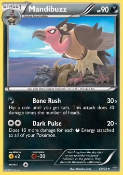 Mandibuzz [Reverse Holo] Pokemon Emerging Powers #69/98