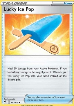 Lucky Ice Pop [Reverse Holo] Pokemon Evolving Skies #150/203