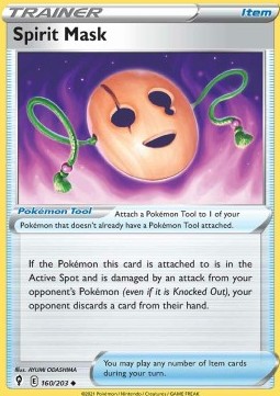 Spirit Mask Pokemon Evolving Skies #160/203