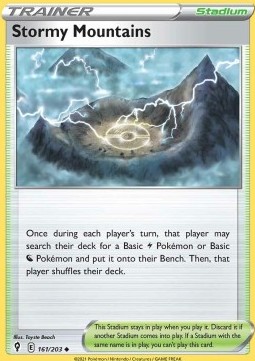 Stormy Mountains Pokemon Evolving Skies #161/203