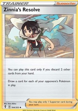 Zinnia's Resolve Pokemon Evolving Skies #164/203