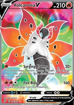 Volcarona V Pokemon Evolving Skies #170/203