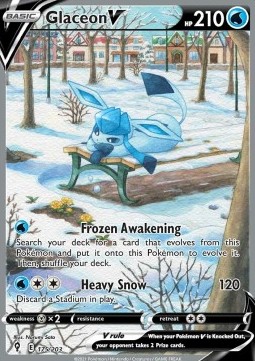 Glaceon V Pokemon Evolving Skies #175/203
