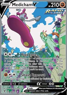 Medicham V Pokemon Evolving Skies #186/203