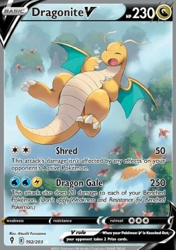 Dragonite V Pokemon Evolving Skies #192/203