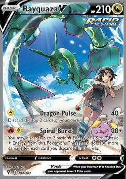 Rayquaza V Pokemon Evolving Skies #194/203