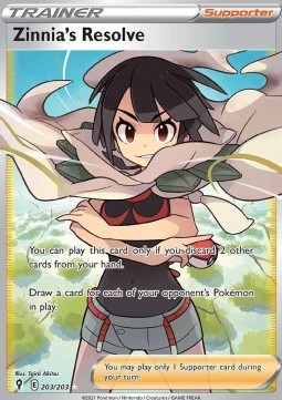 Zinnia's Resolve Pokemon Evolving Skies #203/203