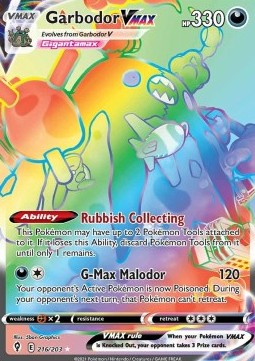 Garbodor VMAX Pokemon Evolving Skies #216/203