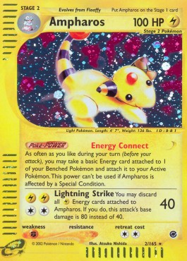 Ampharos [Reverse Holo] Pokemon Expedition #2