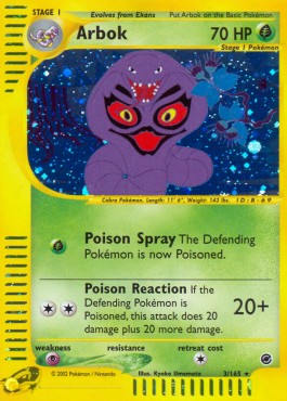 Arbok [Reverse Holo] Pokemon Expedition #3