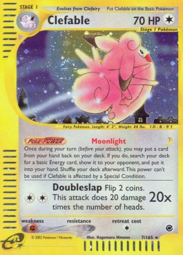 Clefable [Reverse Holo] Pokemon Expedition #7