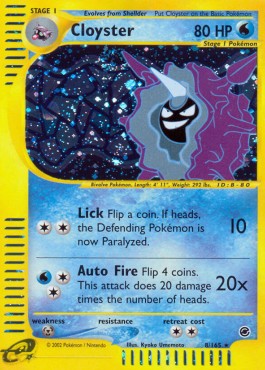 Cloyster [Reverse Holo] Pokemon Expedition #8