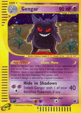 Gengar [Reverse Holo] Pokemon Expedition #13