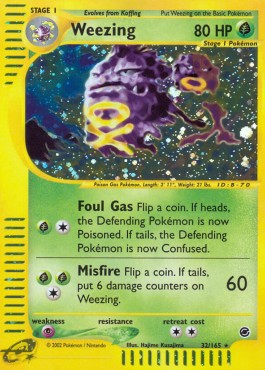 Weezing Expedition Base Set #32/165
