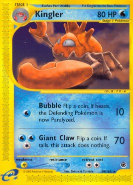 Kingler Pokemon Expedition #50