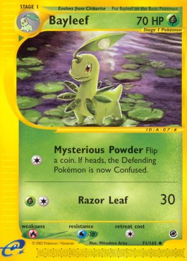 Bayleef [Reverse Holo] Pokemon Expedition #71