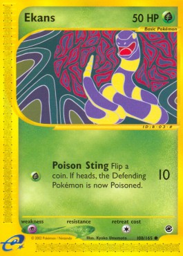 Ekans [Reverse Holo] Pokemon Expedition #108
