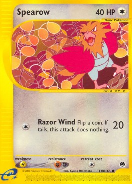 Spearow [Reverse Holo] Pokemon Expedition #130