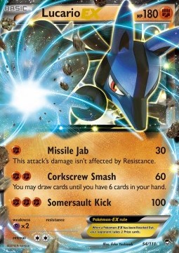 Lucario EX Pokemon Furious Fists #54/111