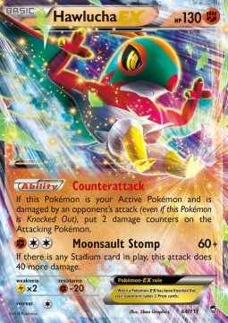 Hawlucha EX Pokemon Furious Fists #64/111
