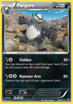 Pangoro Pokemon Furious Fists #68/111