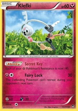 Klefki [Reverse Holo] Pokemon Furious Fists #73/111
